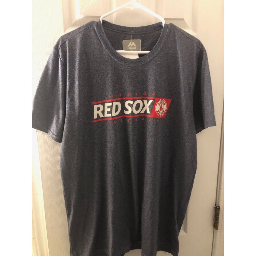 Boston Red Sox Majestic XL T shirt gray short sleeve